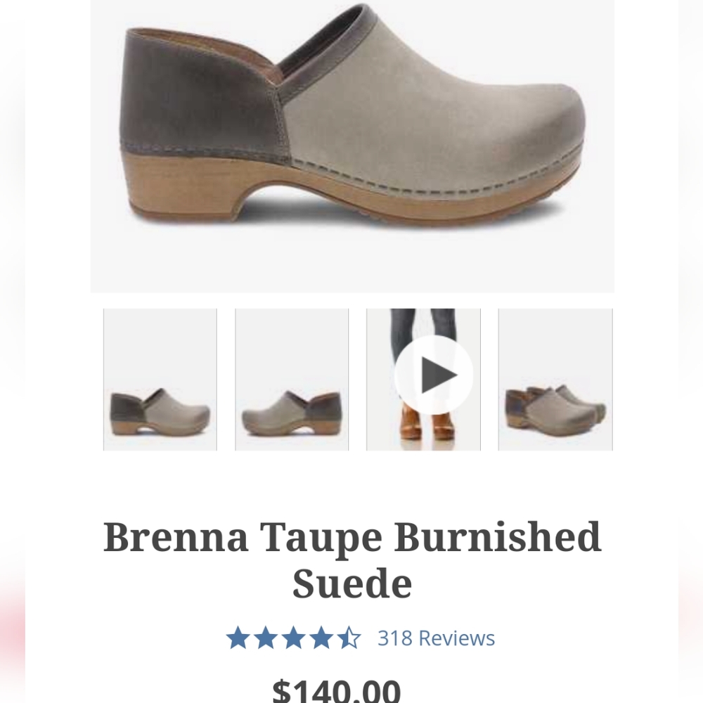 Dansko Brenna Clogs 39 Taupe